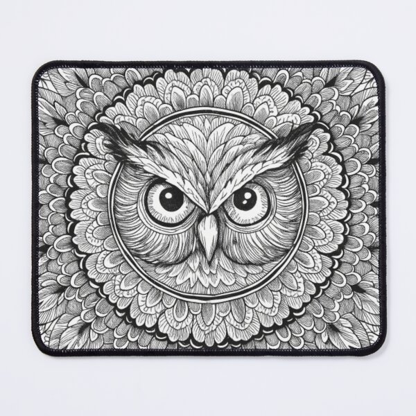 Item preview, Floral Mandala Art owl – Intricate Flower Mandala Design designed and sold by Anime9122.