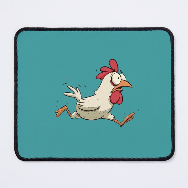 Item preview, Running Chicken Cartoon designed and sold by Soft Mayhem Studio.