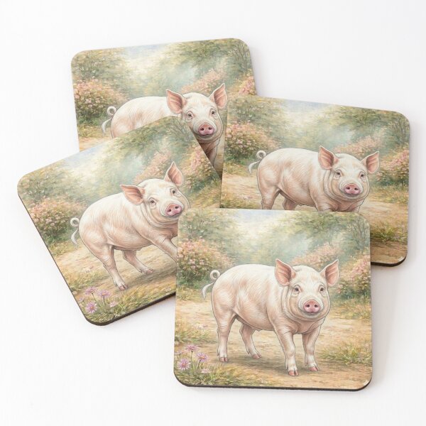 Item preview, Vintage Pig designed and sold by Blackberry Hill Design Co..