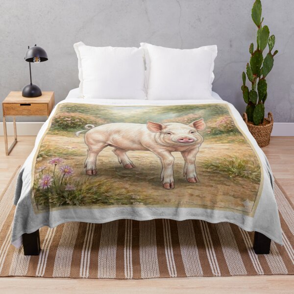 Item preview, Vintage Pig designed and sold by Blackberry Hill Design Co..
