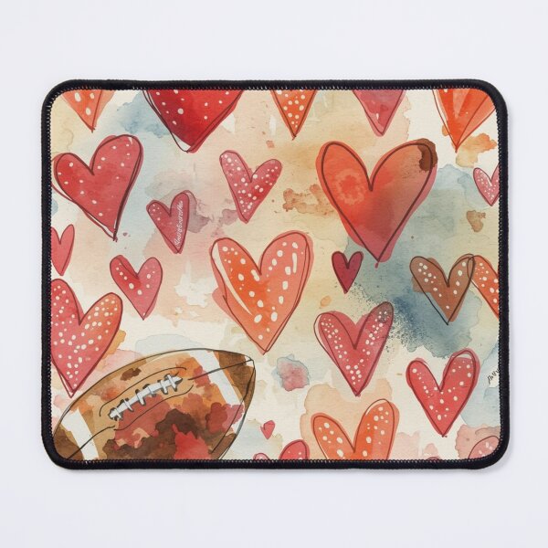 Item preview, Football Patterned Hearts  designed and sold by JosueShop101.