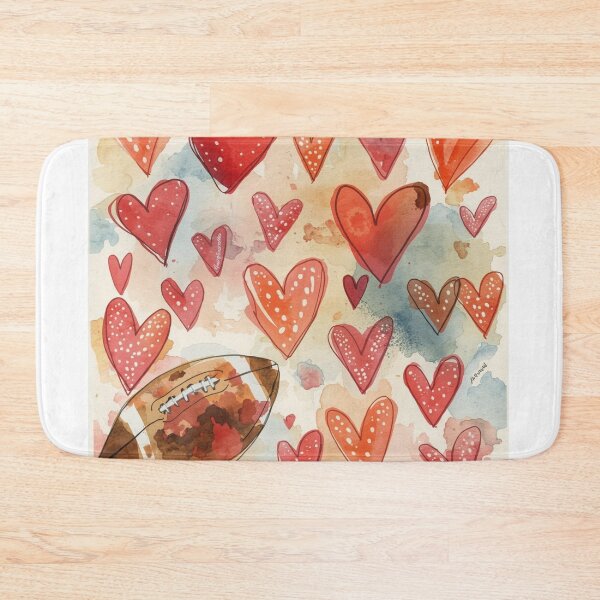 Item preview, Football Patterned Hearts  designed and sold by JosueShop101.