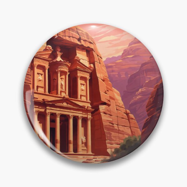 Item preview, Petra Jordan - Ancient Treasury Rock City Illustration designed and sold by MatthewHeights.