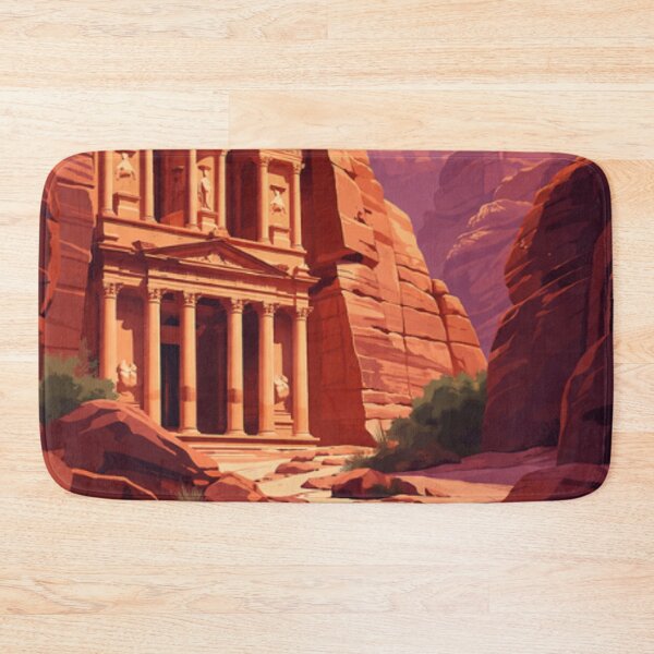 Item preview, Petra Jordan - Ancient Treasury Rock City Illustration designed and sold by MatthewHeights.