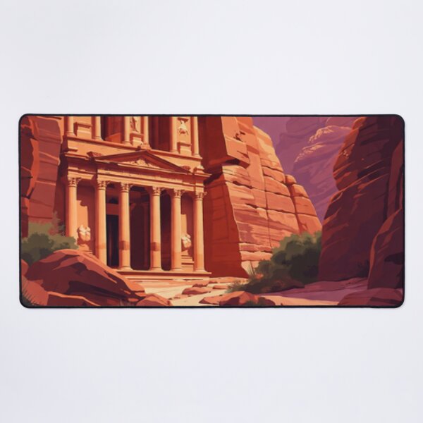 Item preview, Petra Jordan - Ancient Treasury Rock City Illustration designed and sold by MatthewHeights.