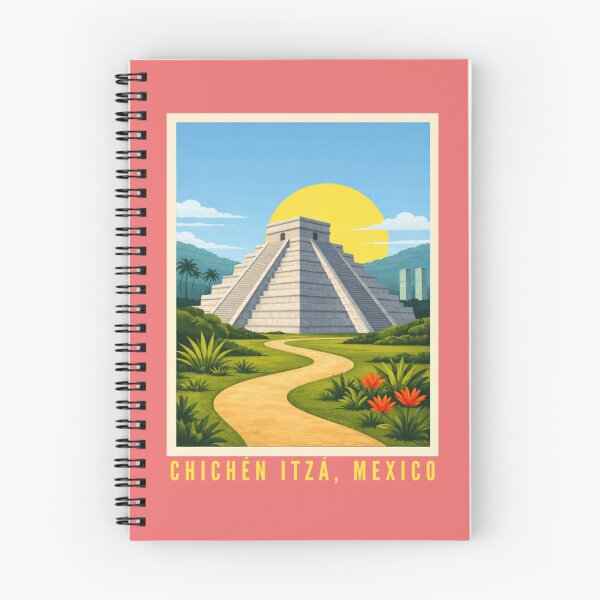 Item preview, Chichén Itzá Mexico - Mayan Pyramid El Castillo Illustration designed and sold by MatthewHeights.