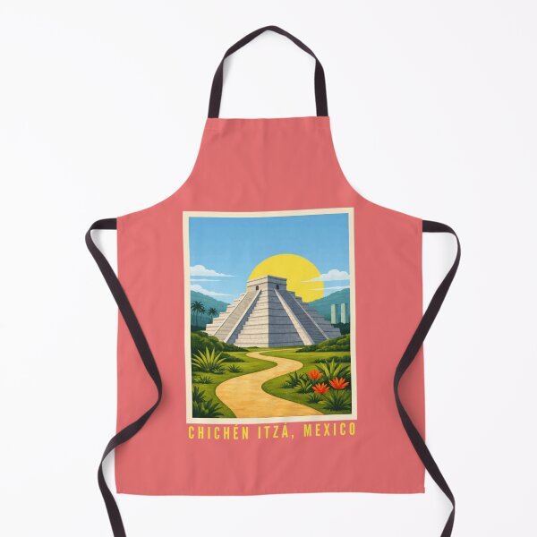 Item preview, Chichén Itzá Mexico - Mayan Pyramid El Castillo Illustration designed and sold by MatthewHeights.