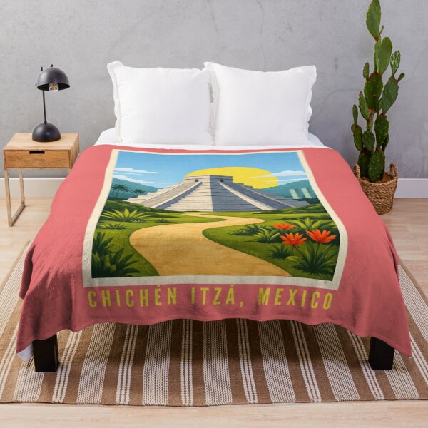 Item preview, Chichén Itzá Mexico - Mayan Pyramid El Castillo Illustration designed and sold by MatthewHeights.