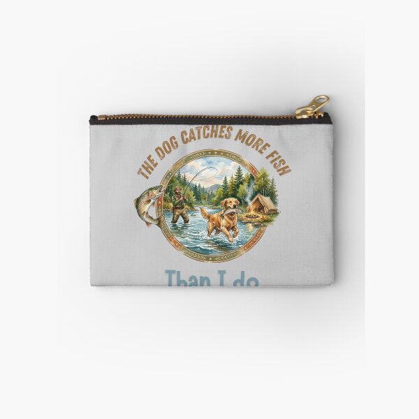 Item preview, Funny Fishing Dog - The Dog Catches More Fish Than I Do designed and sold by paws-peaks-adv.