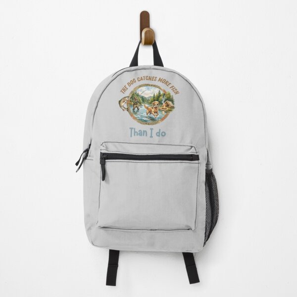 Item preview, Funny Fishing Dog - The Dog Catches More Fish Than I Do designed and sold by paws-peaks-adv.