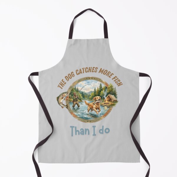 Item preview, Funny Fishing Dog - The Dog Catches More Fish Than I Do designed and sold by paws-peaks-adv.