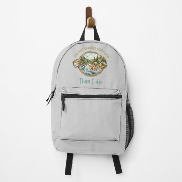 Item preview, Funny Fishing Dog - The Dog Catches More Fish Than I Do designed and sold by paws-peaks-adv.