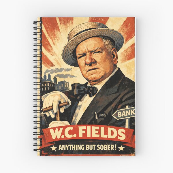 Item preview, WPA Fields - 1930s Style Comedy Poster – Vintage Vaudeville Gentleman Illustration designed and sold by DiamondSkyShirt.