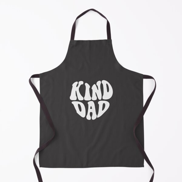 Item preview, Kind Dad White Heart Wavy Typography designed and sold by WAMTEES.