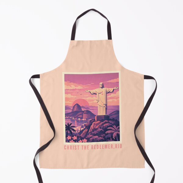 Item preview, Christ the Redeemer - Iconic Brazil Landmark Sunset Illustration designed and sold by MatthewHeights.