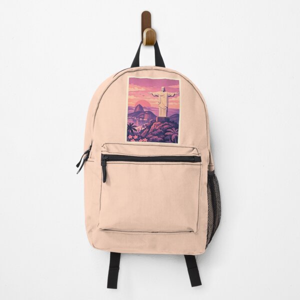 Item preview, Christ the Redeemer - Iconic Brazil Landmark Sunset Illustration designed and sold by MatthewHeights.