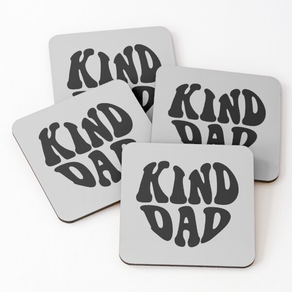 Item preview, Kind Dad Black Heart Wavy Typography designed and sold by WAMTEES.