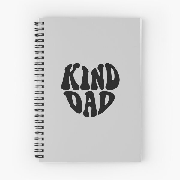 Item preview, Kind Dad Black Heart Wavy Typography designed and sold by WAMTEES.