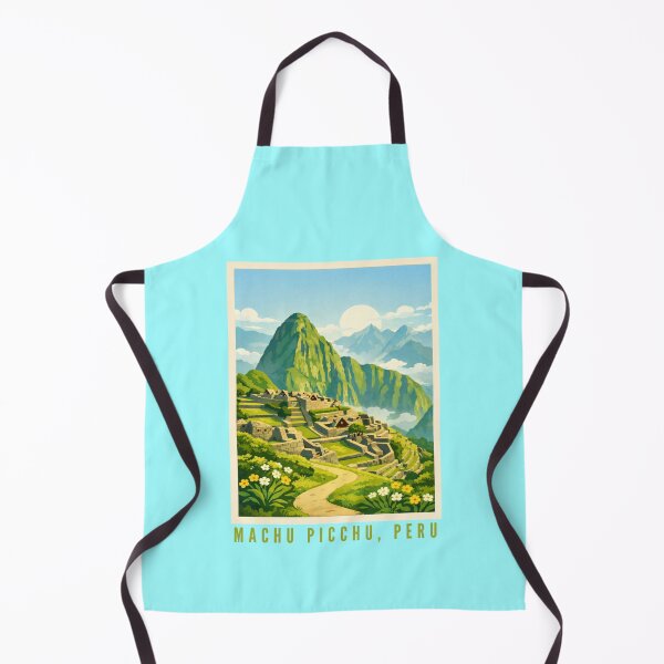 Item preview, Machu Picchu Peru -  Inca Ruins Mountain Landscape Illustration designed and sold by MatthewHeights.