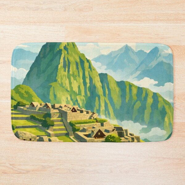 Item preview, Machu Picchu Peru -  Inca Ruins Mountain Landscape Illustration designed and sold by MatthewHeights.
