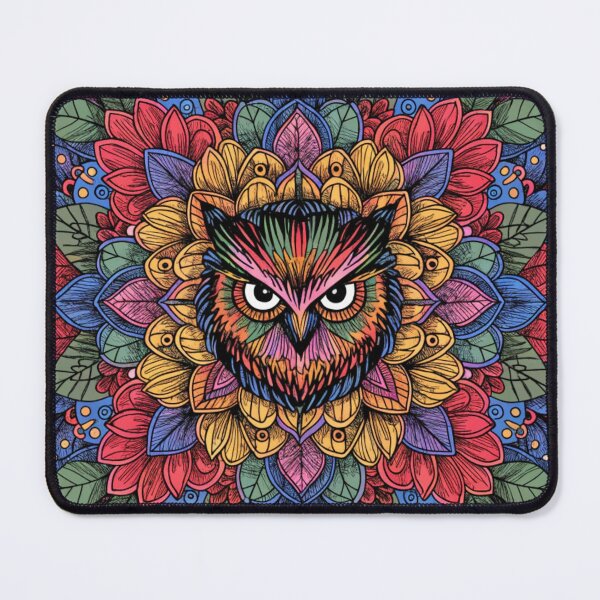 Item preview, Floral Mandala Art owl – Intricate Flower Mandala Design designed and sold by Anime9122.