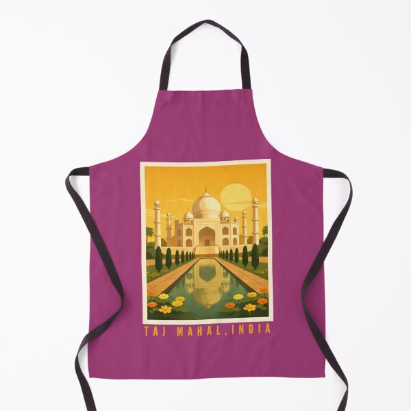 Item preview, Taj Mahal India - Golden Sunset Mughal Architecture Illustration designed and sold by MatthewHeights.