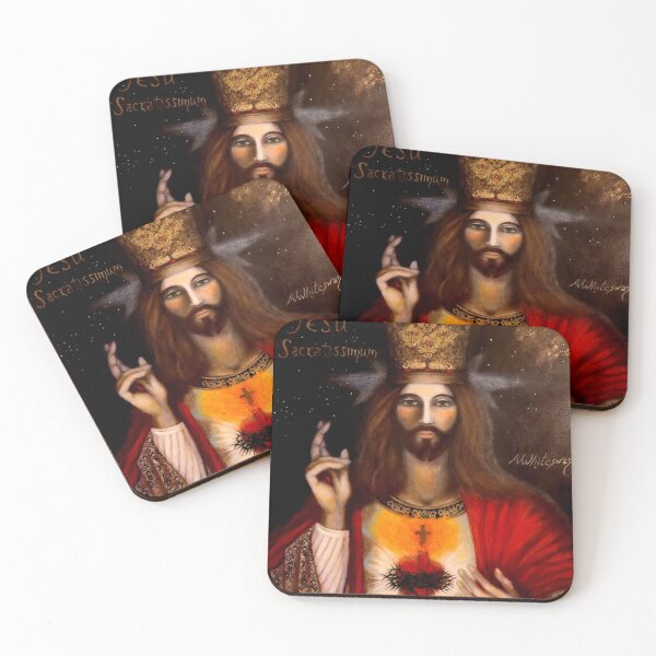 Item preview, Cor Jesu Sacratissimum designed and sold by The Mysterious Domain Alyne Whiteswan Fine Art Prints and Merch.