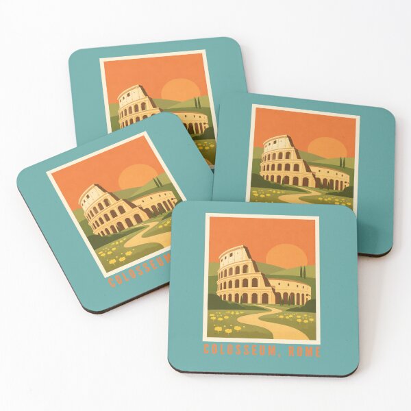 Item preview, Colosseum Rome - Iconic Roman Landmark Sunset Illustration designed and sold by MatthewHeights.