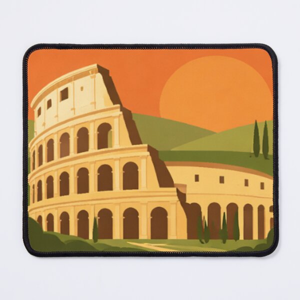 Item preview, Colosseum Rome - Iconic Roman Landmark Sunset Illustration designed and sold by MatthewHeights.