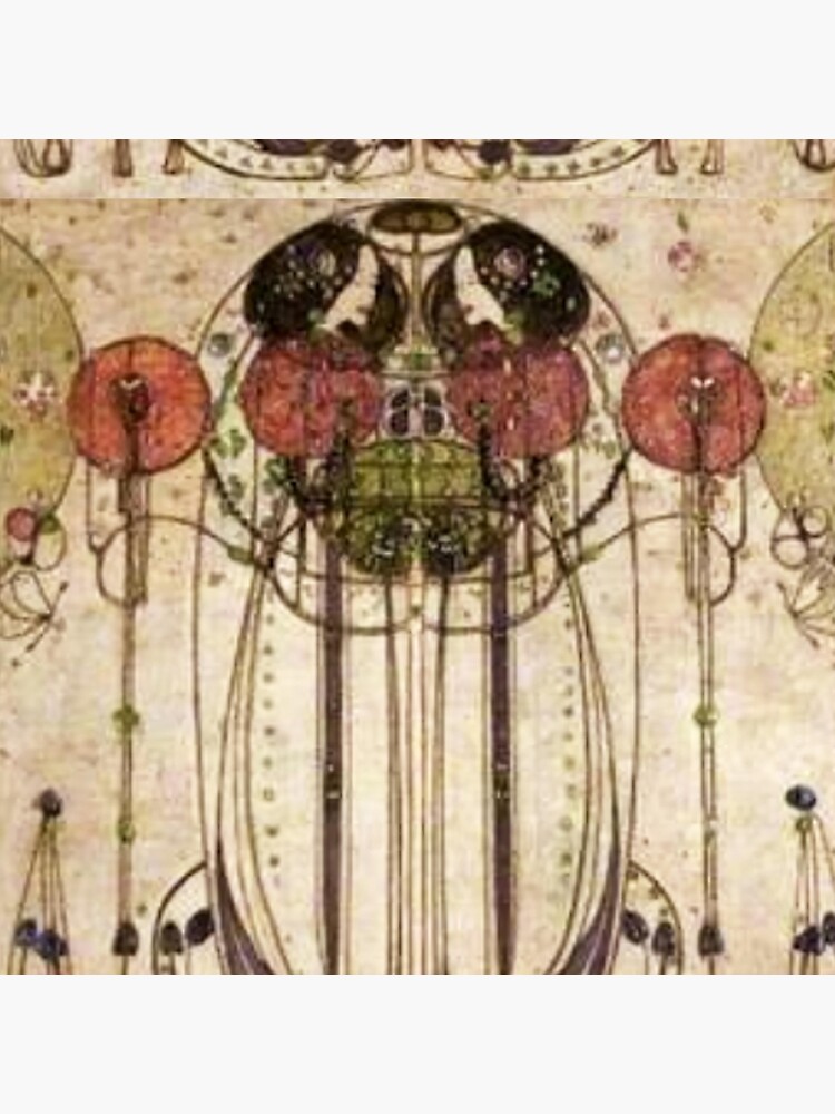 Charles Rennie Mackintosh. The Wassail 1900 (Detail, Crop). by TOMSREDBUBBLE