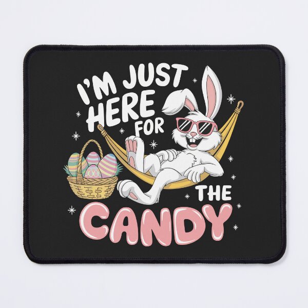 Item preview, I'm Just Here for the Candy Shirt Funny Easter Bunny Easter Holiday designed and sold by Solid Sarcasm.