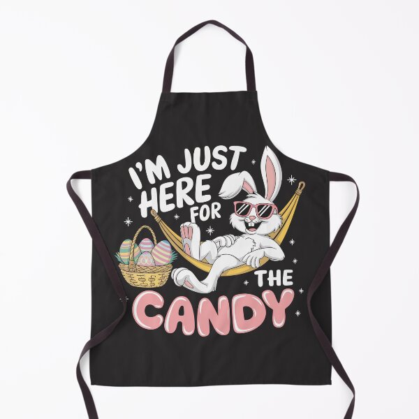 Item preview, I'm Just Here for the Candy Shirt Funny Easter Bunny Easter Holiday designed and sold by Solid Sarcasm.