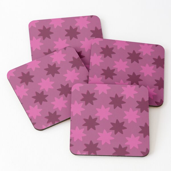 Item preview, pink and magenta stars designed and sold by gigi's geometric art.