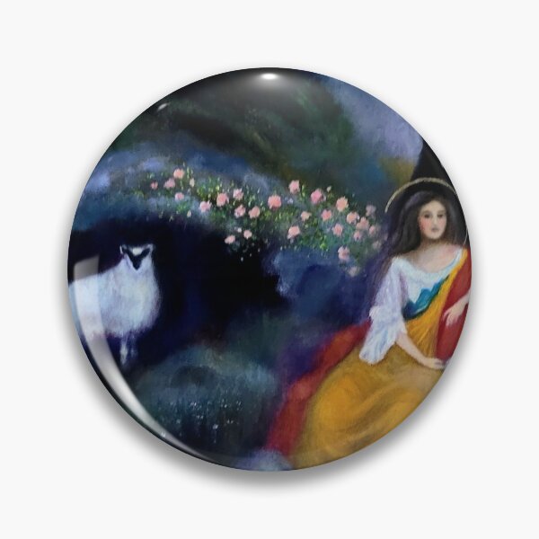 Item preview, Saint Agnes designed and sold by The Mysterious Domain Alyne Whiteswan Fine Art Prints and Merch.