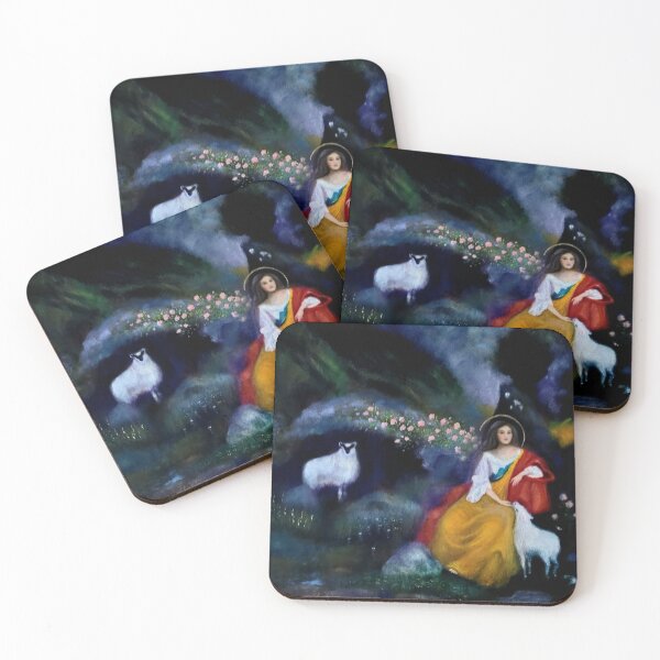 Item preview, Saint Agnes designed and sold by The Mysterious Domain Alyne Whiteswan Fine Art Prints and Merch.