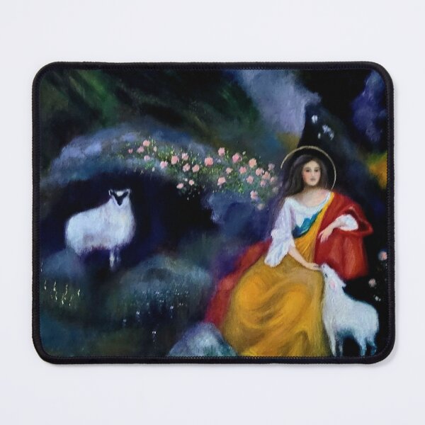 Item preview, Saint Agnes designed and sold by The Mysterious Domain Alyne Whiteswan Fine Art Prints and Merch.
