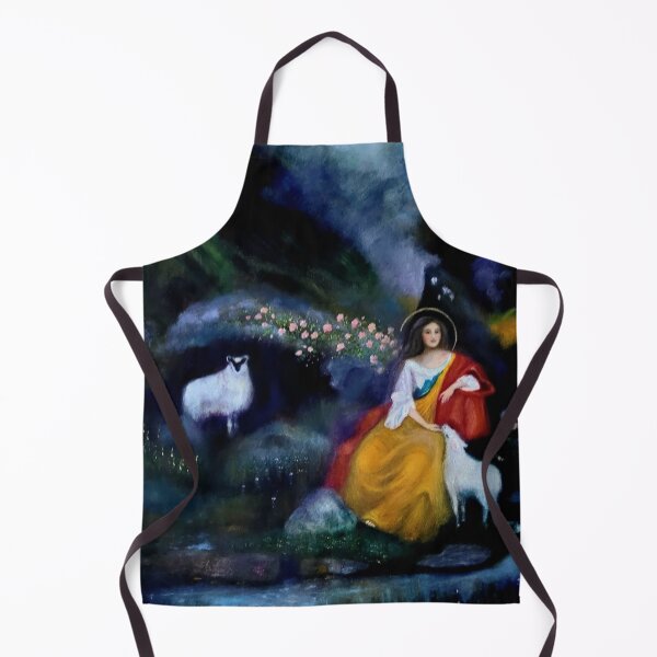 Item preview, Saint Agnes designed and sold by The Mysterious Domain Alyne Whiteswan Fine Art Prints and Merch.