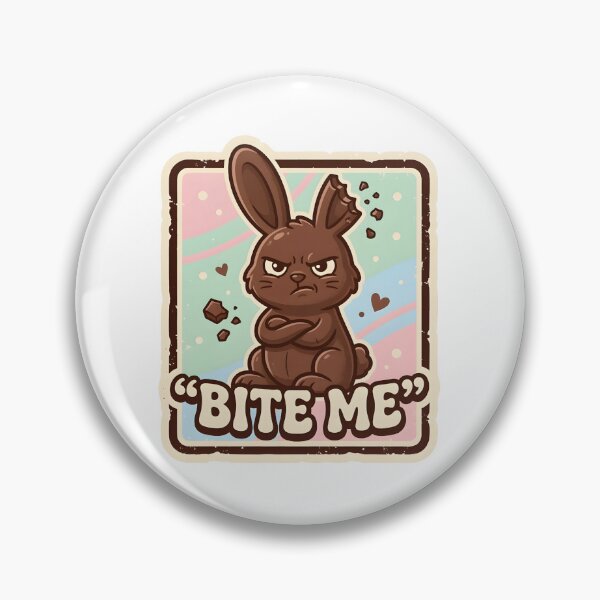 Item preview, Funny Easter Bunny "BITE ME" Shirt – Sarcastic Chocolate Bunny Graphic Tee designed and sold by relso.