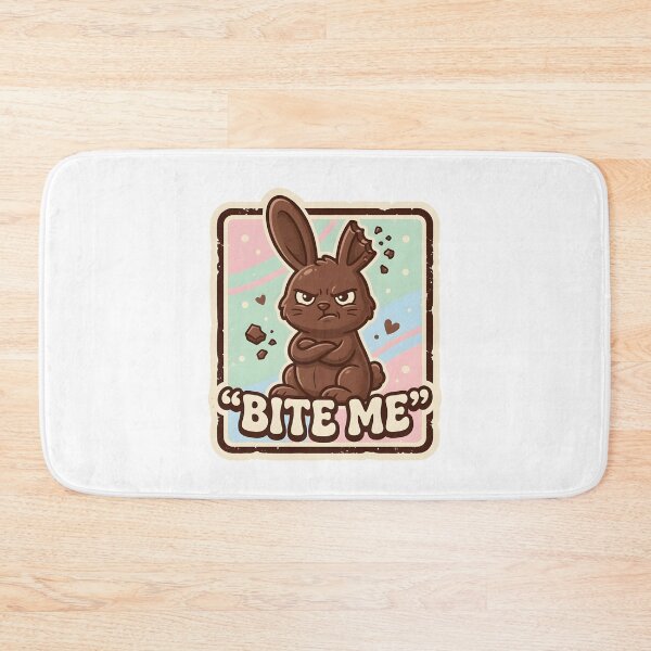 Item preview, Funny Easter Bunny "BITE ME" Shirt – Sarcastic Chocolate Bunny Graphic Tee designed and sold by relso.