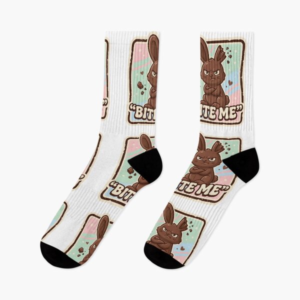 Item preview, Funny Easter Bunny "BITE ME" Shirt – Sarcastic Chocolate Bunny Graphic Tee designed and sold by relso.