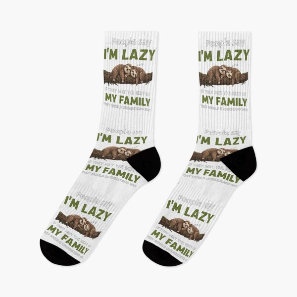 Item preview, Lazy Sloth Family designed and sold by JessArty ⭐⭐⭐⭐⭐.