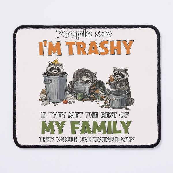 Item preview, Trashy Raccoon Family designed and sold by JessArty ⭐⭐⭐⭐⭐.