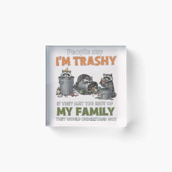Item preview, Trashy Raccoon Family designed and sold by JessArty ⭐⭐⭐⭐⭐.