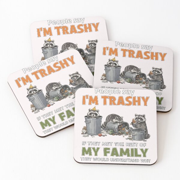 Item preview, Trashy Raccoon Family designed and sold by JessArty ⭐⭐⭐⭐⭐.