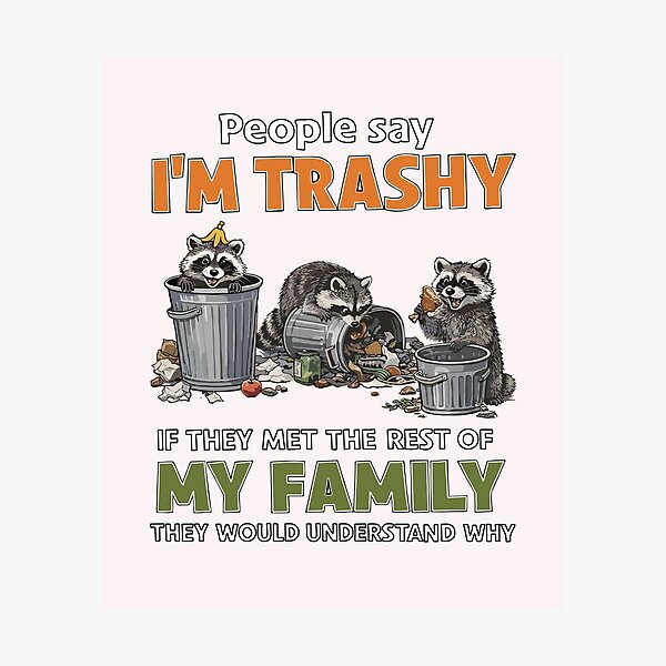 Item preview, Trashy Raccoon Family designed and sold by JessArty.