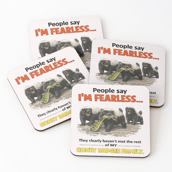 Item preview, Fearless Honey Badger Family designed and sold by JessArty ⭐⭐⭐⭐⭐.