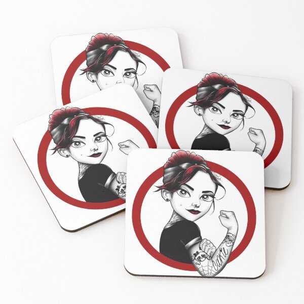 Item preview, Tattoed Pin-up - Strong woman  “We can do it” style art designed and sold by CookieTa2.