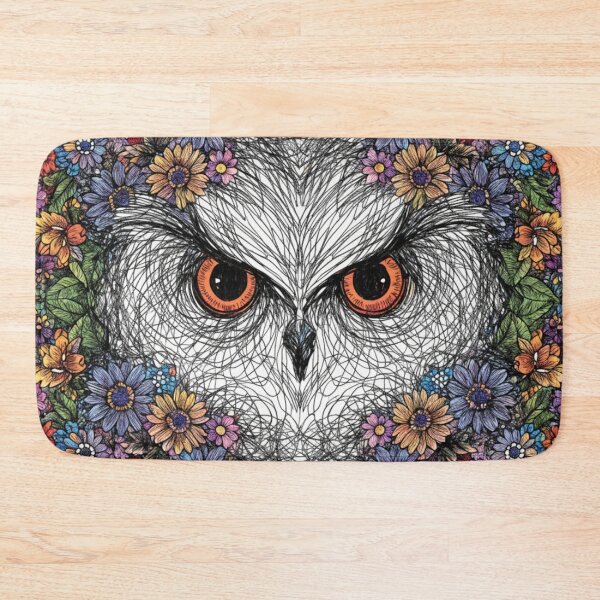 Item preview, Floral Mandala Art owl – Intricate Flower Mandala Design designed and sold by Anime9122.