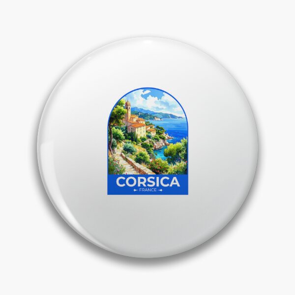 Item preview, Corsica France Travel Sticker designed and sold by TulipaGraphics.