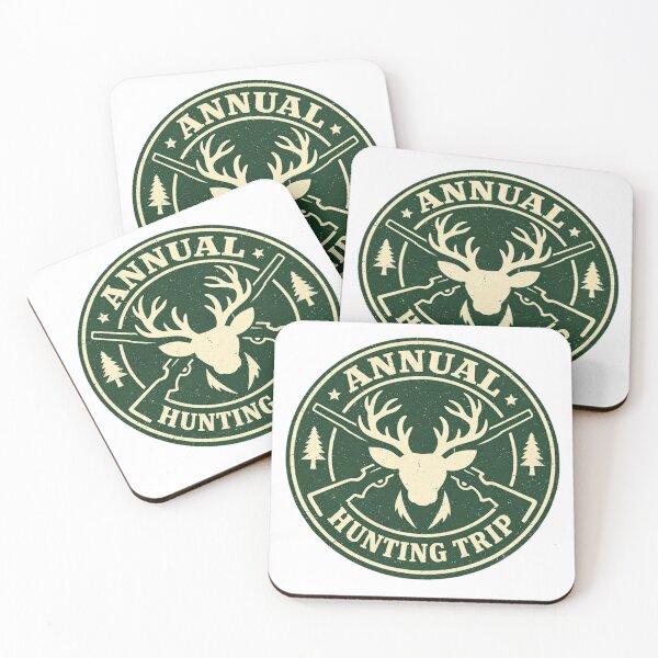 Item preview, Annual Hunting Trip Vintage Badge – Deer & Rifle Outdoor Crest Design designed and sold by EastEndTownie.